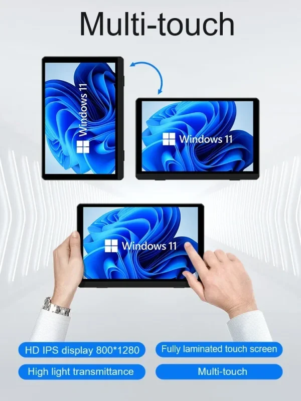 SZBOX S7 7 inch N100 Mini PC Pocket WiFi6 BT5.2 Touch Screen Windows 11 PRO LPDDR5 16GB 256GB SSD Tablet Desktop GAMER Computer - Image 11
