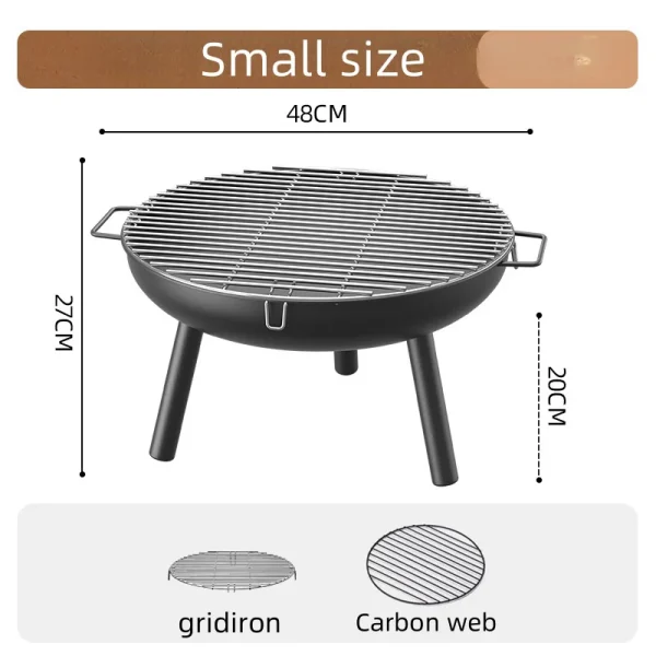 Outdoor Heating Carbon Stove Barbecue Charcoal Stove Barbecue Pot Barbecue Grill Table Stove Cooking Tea Home Indoor Set - Image 6