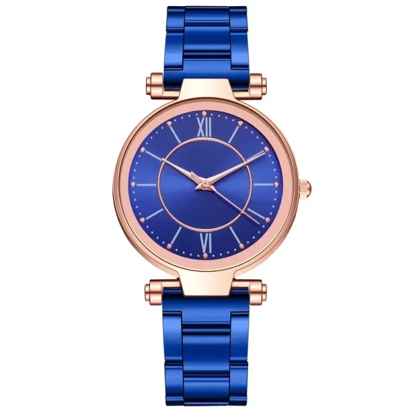 Luxury Rose Gold Stainless Steel Watches Female Classic Round Dial Quartz Watch Women Business Wristwatches Wrist Jewelry Reloj - Image 7