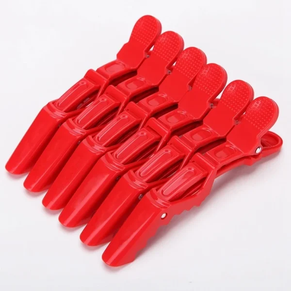 6pcs/lot Plastic Hair Clip Hairdressing Clamps Claw Section Alligator Clips Barber Salon Styling Hairpin Hair Accessories - Image 7