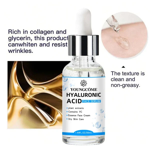 Hyaluronic Acid Facial Essence Deep Moisturizing Facial Skin Essence Korean Skin Care Products - Image 4