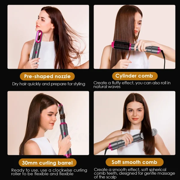 Hair Dryer Brush Salon Professional Hair Dryer Volumizer Hot Air Brush One-Step Hair Dryer And Volumizer Styler and Dryer Blow - Image 12