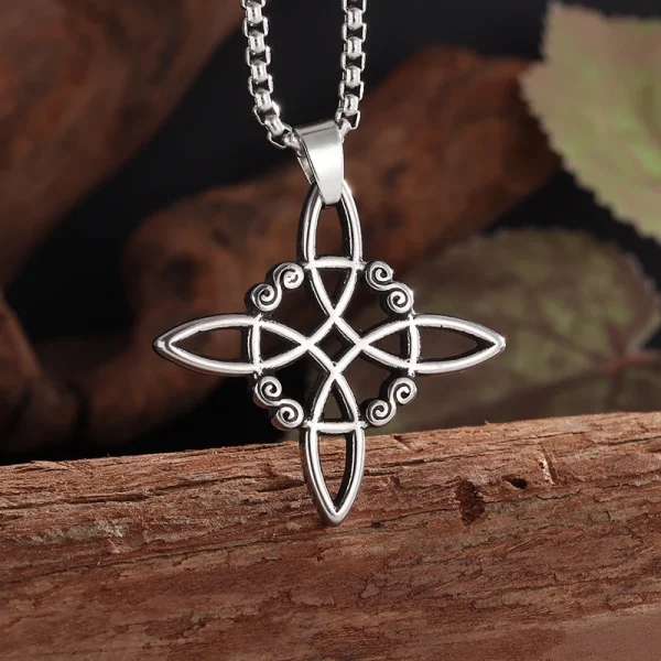 Popular Retro Style Celtic Knot Shield Pendant Necklace Men Women Amulet Hip Hop Punk Personalized Jewelry - Image 23