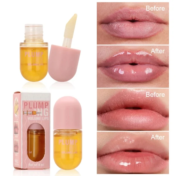 Long Lasting Lip Plumper Oil Instant Volumising Enhancer Collagen Lips Volume Lipgloss Sexy Cosmetic Volume Increases Lip Serum