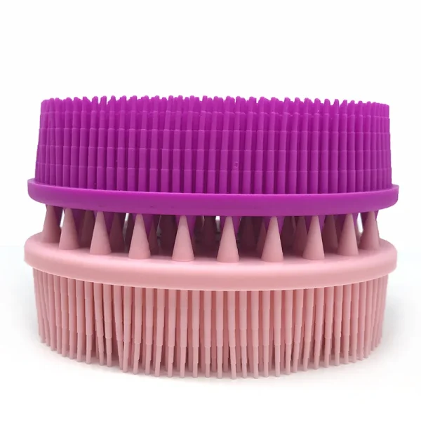 Soft Silicone Brush Wash Bath Shower Exfoliating Skin Fit For Baby Adult Bath Shampoo Head Massage Brush Supplies siliconebrush - Image 5