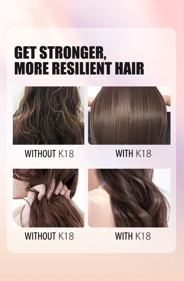 Genuine K18 Repair Hair Mask Free Wash Repair Damaged Structure Reduction Improve Ironing Damaged Frizzy Hair Care - Image 17