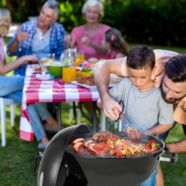 BBQ table Charcoal Grill Portable BBQ Grill Kettle 22.5 inch, Outdoor Grills & Smokers for Patio Backyard Barbecue camping oven - Image 16