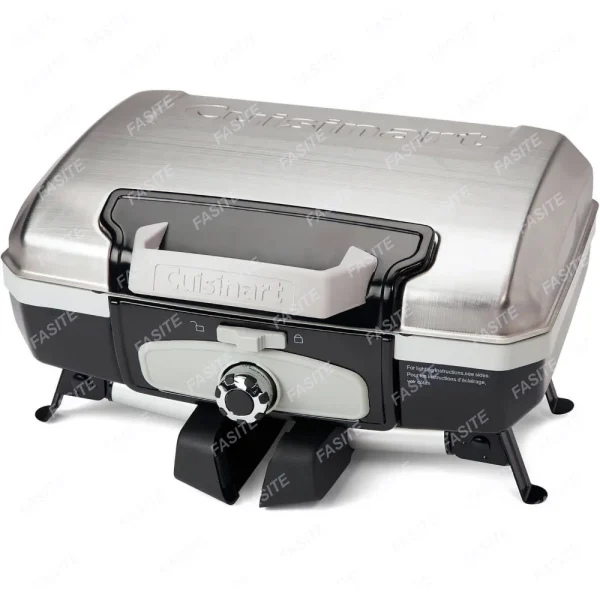 Gourmet Tabletop Gas Grill - Stainless Steel - CGG-180T bbq grill portable - Image 7