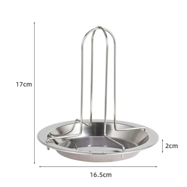 Vertical Skewer Chicken Roaster Rack with Bowl Metal Chicken Roaster Holder Replacement Spikes with Handle Smoker Accessories - Image 19