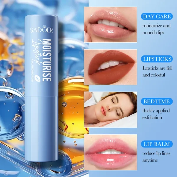 Hyaluronic Acid Moisturizing Lip Balm Fast Lightening Pink Lip Polished Augmentation Brighten Lip Care Moisturizer Female Makeup - Image 3