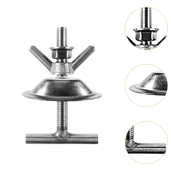 Table Umbrella Base Backyard Stainless Steel Garden Portable Umbrella Stand Base Porch Outdoor Universal Patio Umbrella Base - Image 5