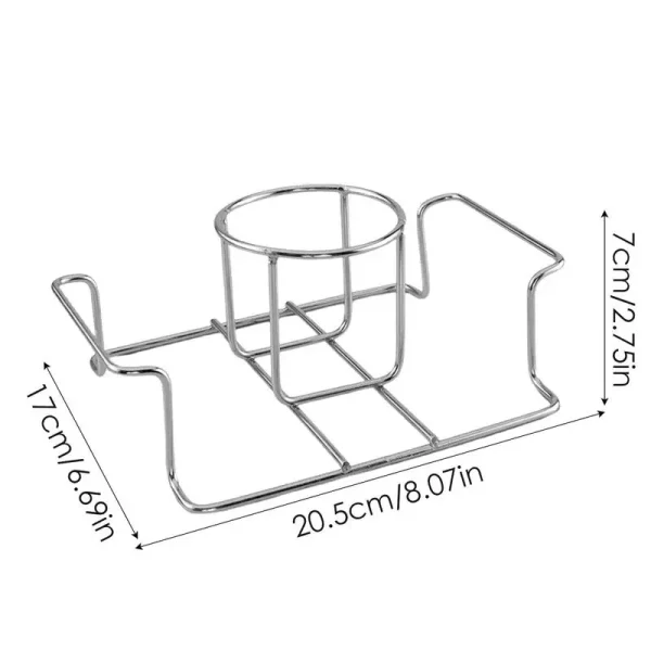 Chicken Roaster Rack Stainless Steel Vertical Rack Vertical Roaster Chicken Holder Barbecue Accessory For Prime Rib Ham Lamb - Image 6