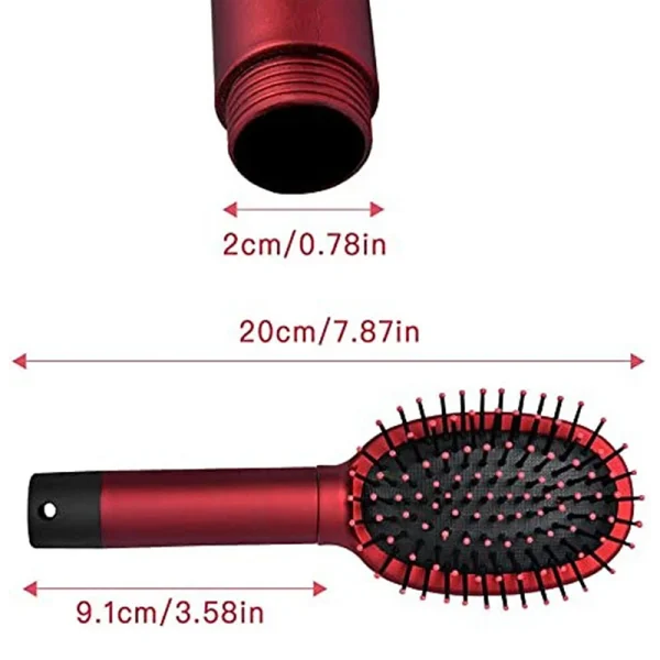 Soft Teeth Hair Brush Secret Stash Box Multi-functional Hair Brushes with Hidden Storage Comb Organizer Security Container - Image 11