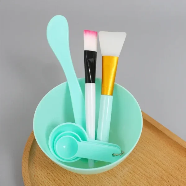 Facial Brush Mask Bowl Spoon Set Mask Brush Bar DIY Beauty Tools Mixing Tools Skin Care Makeup Supplies Woman Facial Tools - Image 5