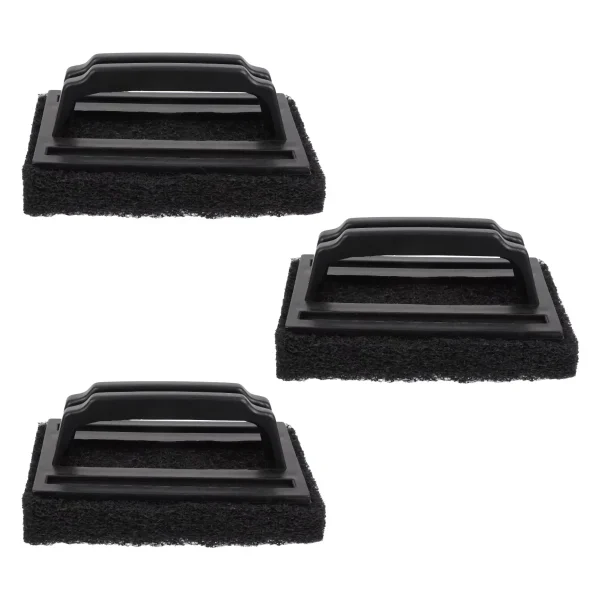 3 Pcs Grill Cleaning Brush Charcoal Wipes Small Oven Scouring Pad BBQ Sponge Pp Accessory Grill cover Smoker digital Traeger - Image 7