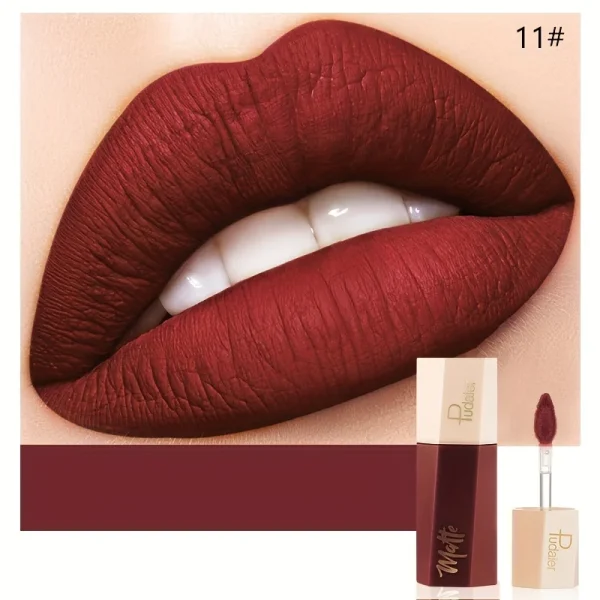 Christmas Lip Makeup 14 Color Super Matte Velvet Long Lasting Lip Gloss Liquid Lipstick Lip Cream Gift for Girls - Image 18