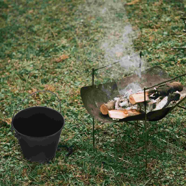 Charcoal BBQ Frying Pan Drip Bucket Barbecue Grill Accessory Grease Garbage Can Reusable Tinplate Child - Image 2