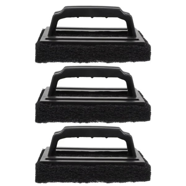 3 Pcs Grill Cleaning Brush Charcoal Wipes Small Oven Scouring Pad BBQ Sponge Pp Accessory Grill cover Smoker digital Traeger