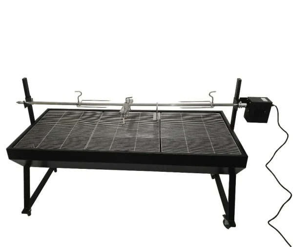 Garden Outdoor Charcoal BBQ Greek Brazilian Cyprus Style Rotating Rotisserie Grill With Hood - Image 13