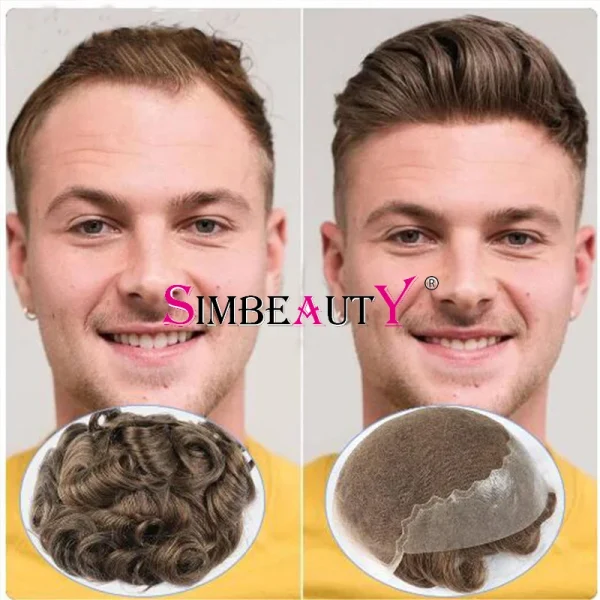 Natural Hairline Q6 Swiss Lace Front & PU Bleach Knot Prosthesis Breathable Hairpiece Grey 1B40 1B65 Human Hair Toupee For Men - Image 28