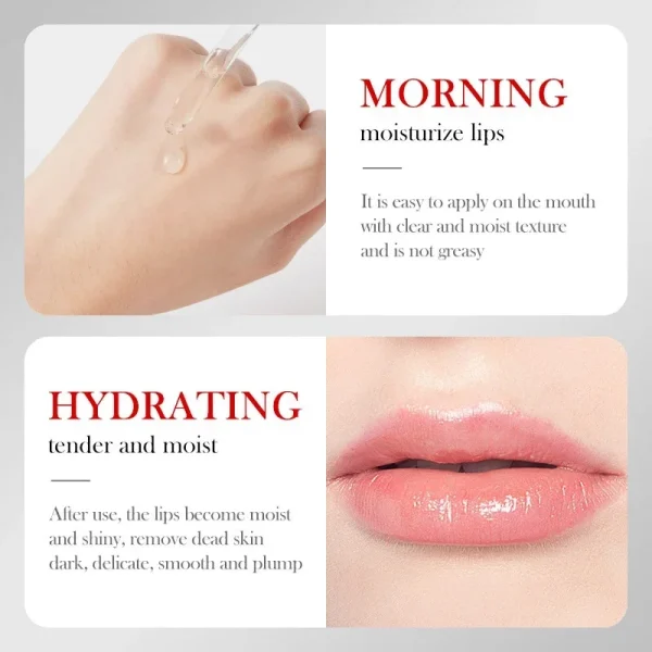 Lip Booster Plumping Serum Oil Hyaluronate Acid Moisturizing Sexy Enhancer Non-Irritating Brighten Fade Lines Plump Products - Image 3