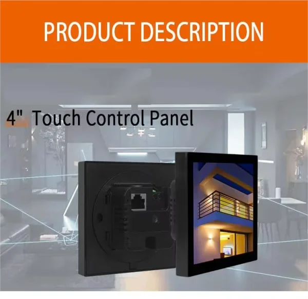 4 inch Android 11 Smart Home Control Tablet 2G+32G Memory Wall Panel with POE RS485 DC12V Input Touch Screen - Image 8