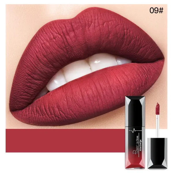 21-Color Lip Gloss Matte Mist Liquid Lipstick Waterproof Long lasting Cosmetics Lip Tint Paste Not-fade Lip Glaze - Image 21