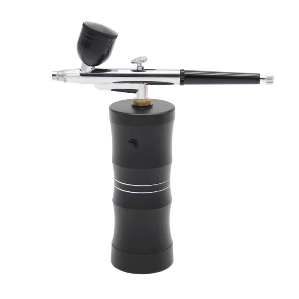 Top Mini Air Compressor Kit Air-Brush Paint Spray Gun Airbrush For Nail Art Tattoo Craft Cake Nano Fog Mist Sprayer Device - Image 7