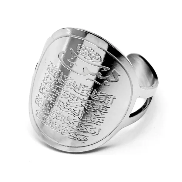 Islamic Muslim Quran Rings for Women Men Stainless Steel Gold Silver Color Arabic Luxury Ring Jewelry nouveautés bagues - Image 12