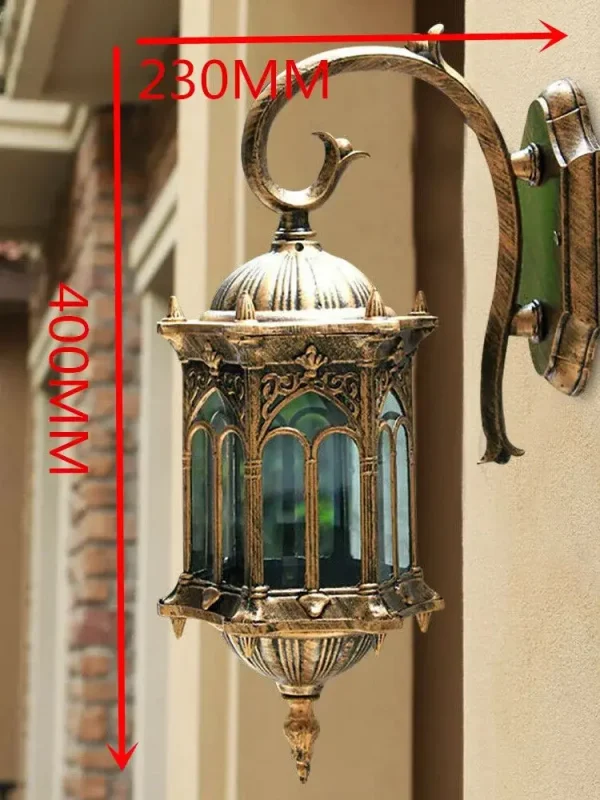 Vintage Wall Lamp Backyard Bar Garden Art Decor Wall Light Chic Home Decoration Accessories - Image 7