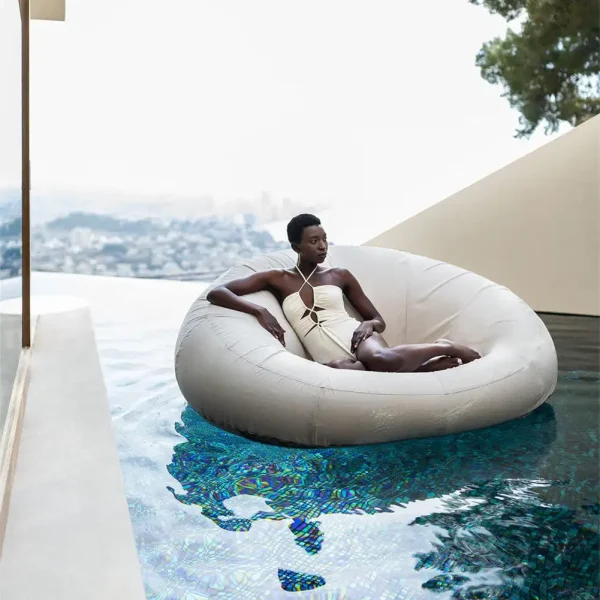 Waterproof Bean Bag Sofa Inflatable Chair Air Sofa Water Bed Outdoor Poolside Lounge Air Sofa - Image 11