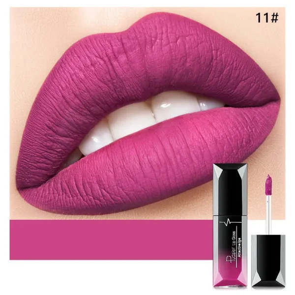 21-Color Lip Gloss Matte Mist Liquid Lipstick Waterproof Long lasting Cosmetics Lip Tint Paste Not-fade Lip Glaze - Image 7