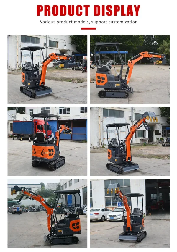 Hydraulic New 1.2 Ton Digger Excavator Mini Backhoe Excavator Customization Diesel Engine Crawler Digger - Image 14