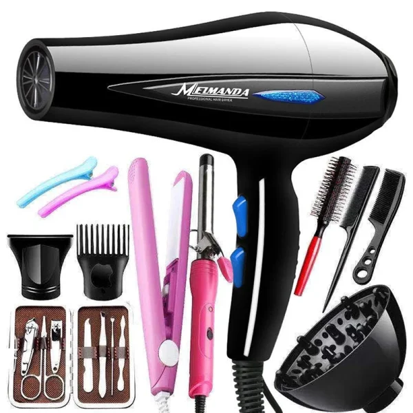 Hair Dryer Professional 1200W/2200W Gear Strong Power Blow Hair Dryer Brush For Hairdressing Barber Salon Tools Hair Dryer Fan - Image 8