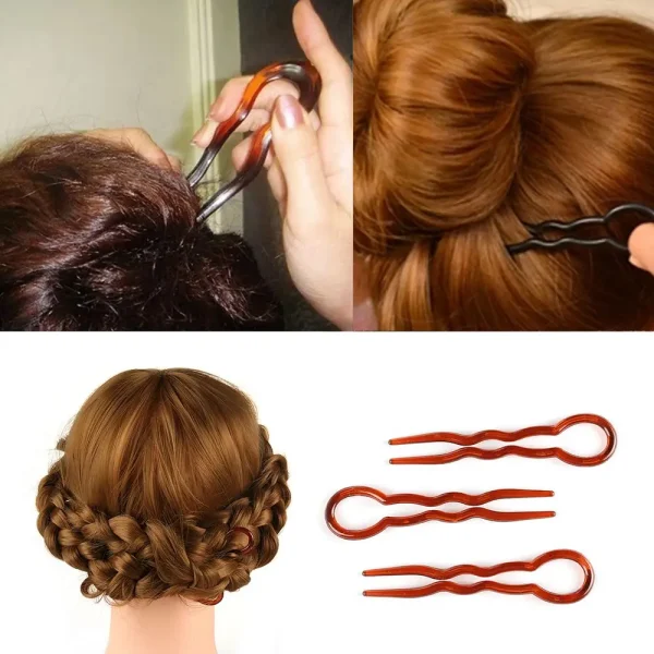 Fashion U Shape Hair Clip Styling Tools Magic Bending Hairwear Convenient Simple Hair Stick Women Hairpin Hair Accessories