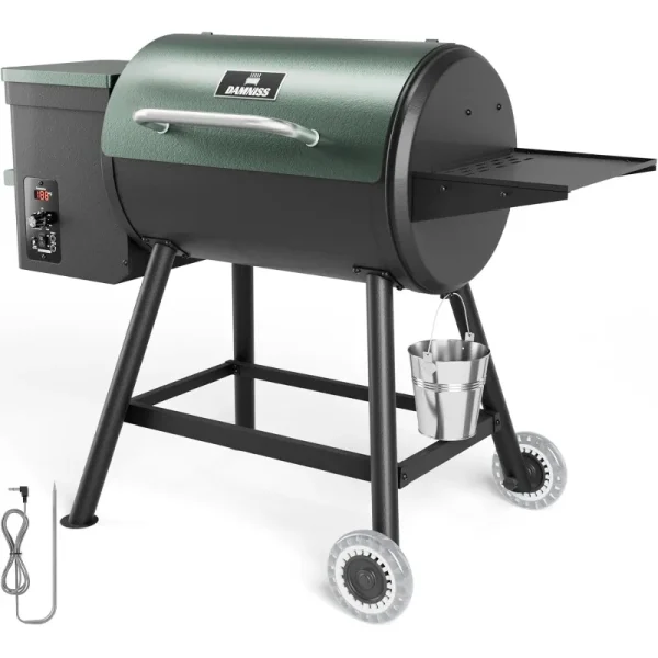 Pellet Smoker Grill Combo, 8-in-1 Electric Outdoor Grill and Smoker, 456 Square Inches with PID Temperature Control (180-450°F) - Image 5