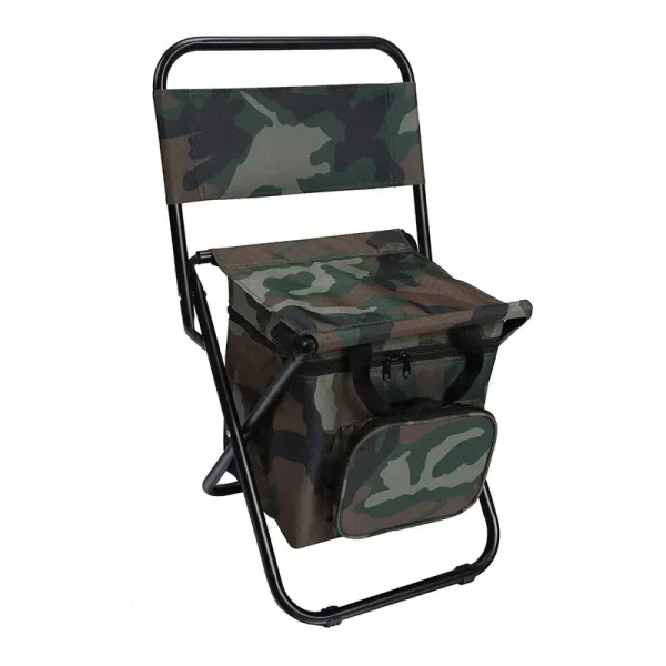 Outdoor Folding Chair 200kg Large Weight Bearing Leisure Camp Ice Pack Chair with Storage Bag Backrest Insulation Fishing Chair - Image 8