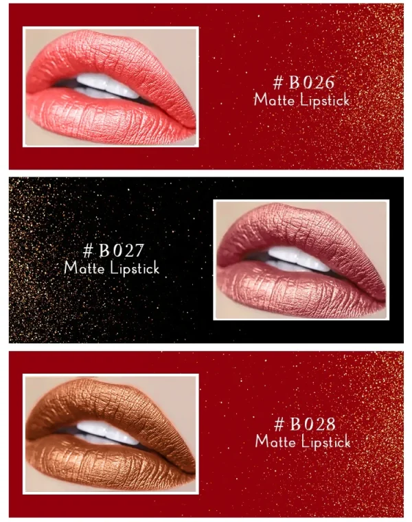 BUILTTY Korean Glitter Pearl Dropshiping Lipstick Matte Nude Color Long Lasting Waterproof Wholesale Price Red Pink Purple - Image 23