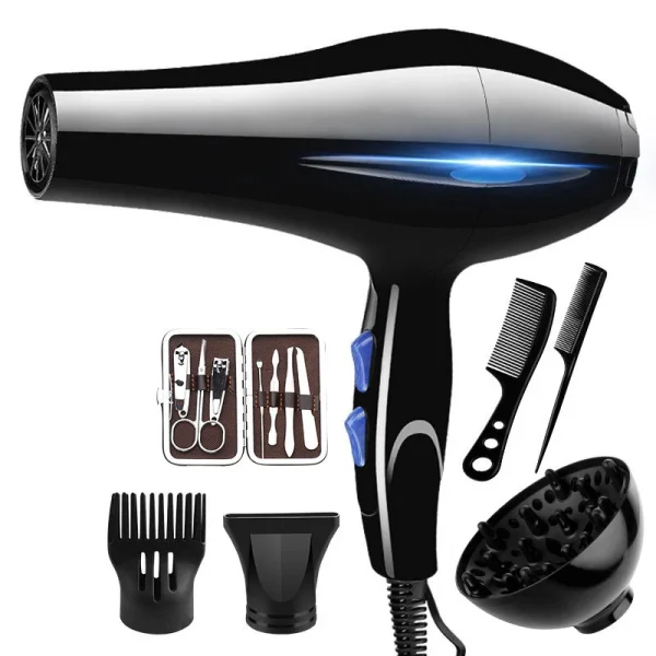 Hair Dryer Professional 1200W/2200W Gear Strong Power Blow Hair Dryer Brush For Hairdressing Barber Salon Tools Hair Dryer Fan - Image 9