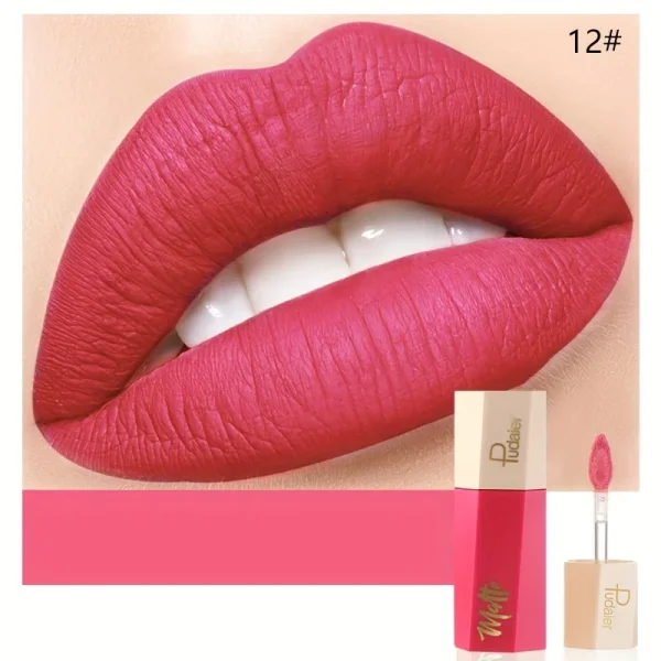 Christmas Lip Makeup 14 Color Super Matte Velvet Long Lasting Lip Gloss Liquid Lipstick Lip Cream Gift for Girls - Image 15