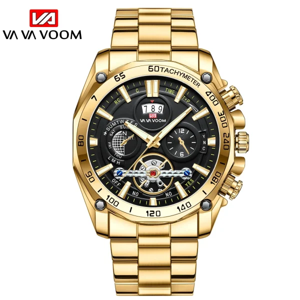 New Arrival Design Men Wrist Watches Gold Silver sports Watches For Male Clock relogio masculino - Image 2