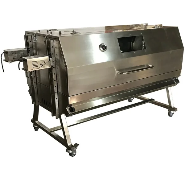 Garden Outdoor Charcoal BBQ Greek Brazilian Cyprus Style Rotating Rotisserie Grill With Hood - Image 14