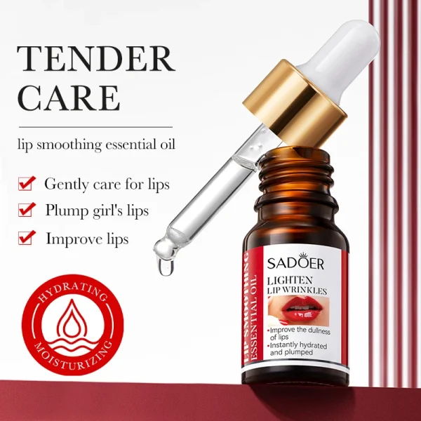 Lip Booster Plumping Serum Oil Hyaluronate Acid Moisturizing Sexy Enhancer Non-Irritating Brighten Fade Lines Plump Products - Image 6