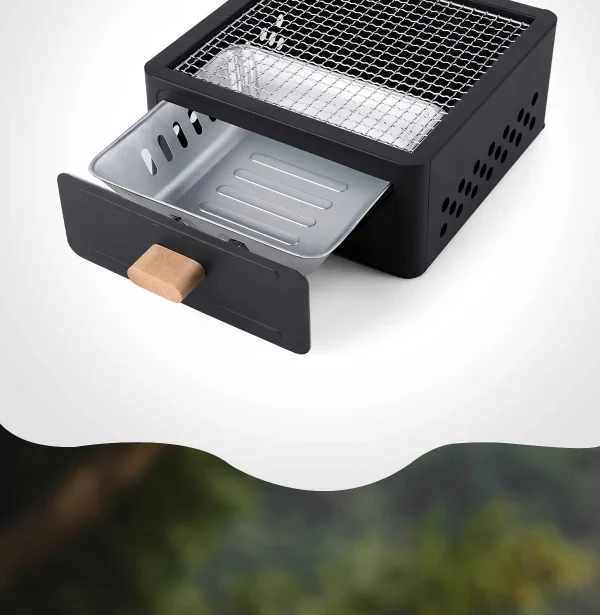 Square grill Charcoal grill Charcoal Enclosed Tea making Outdoor courtyard Outdoor, camping cookware - Image 24