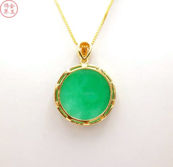 Carved Natural Green Jade Pendant Chinese Love Necklace Charm Jadeite Jewellery Fashion Lucky Man Woman Amulet Gifts - Image 8