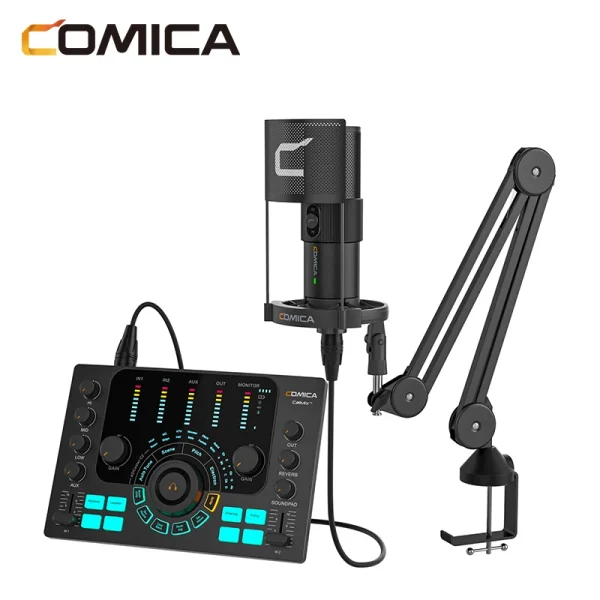 Comica C2 Sound Card Feature-packed Audio Interface for Recording/Podcasting/Streaming for Guitarist/Vocalist/Podcast Microphone - Image 5