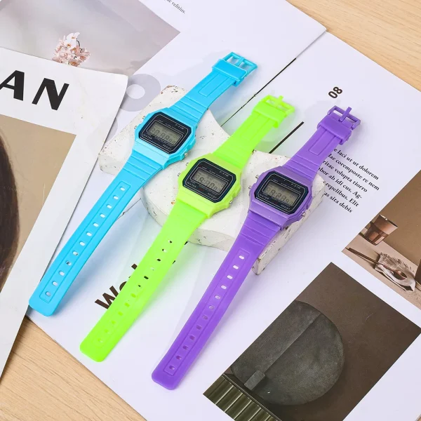 Waterproof Watches Luxury F91W Electronic Watch Men Women Silicone Watchband LED Display Outdoor Student Campus Clock Wristwatch - Image 28