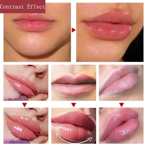 Lip Booster Plumping Serum Oil Hyaluronate Acid Moisturizing Sexy Enhancer Non-Irritating Brighten Fade Lines Plump Products - Image 2