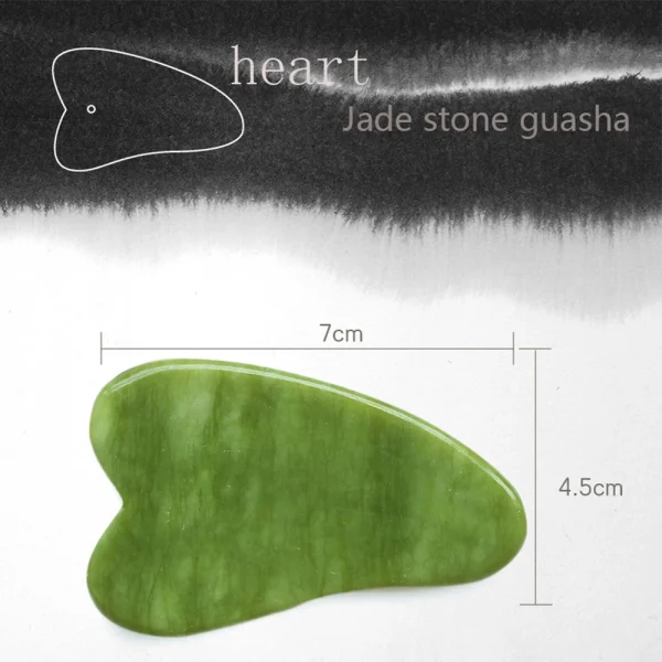 1PC Natural Jade Stone Gua Sha Board Massage Guasha Scraper Plate Face Beauty Health Massager Tools For Face Neck Back Skincare - Image 8