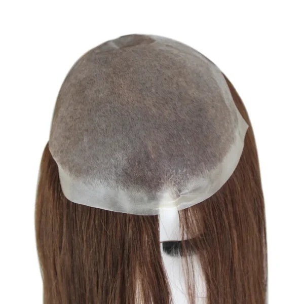 VLoop Straight Toupee Full PU Base European Hair Topper For Women Remy Hairpiece Invisible Durable Replacement System Female Wig - Image 11